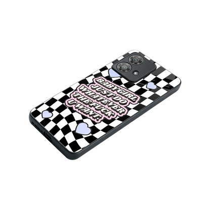 Babygirl stylish phone case for motorola edge 40 neo 5g | glossy glass and slim fit