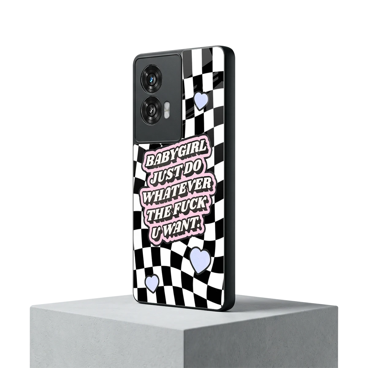 Babygirl motorola edge 50 fusion mobile cover | shockproof glass phone case