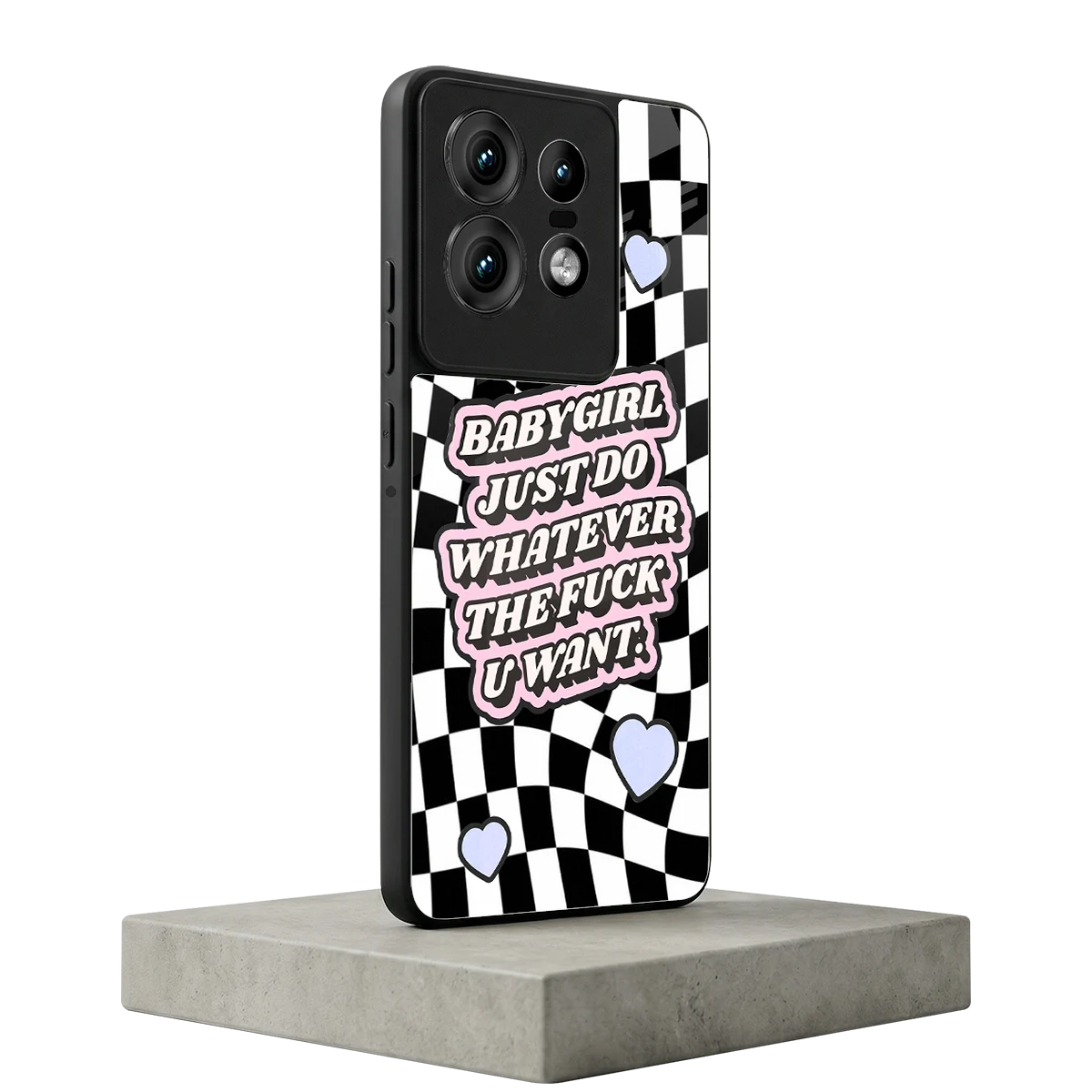 Babygirl motorola edge 50 pro mobile cover | shockproof glass phone case