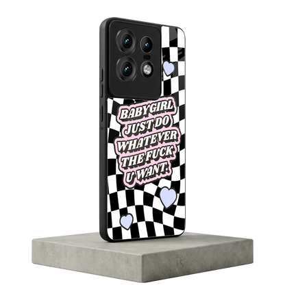 Babygirl motorola edge 50 pro mobile cover | shockproof glass phone case