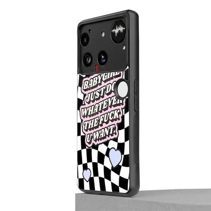 Babygirl nothing phone 3 mobile cover | shockproof glass phone case