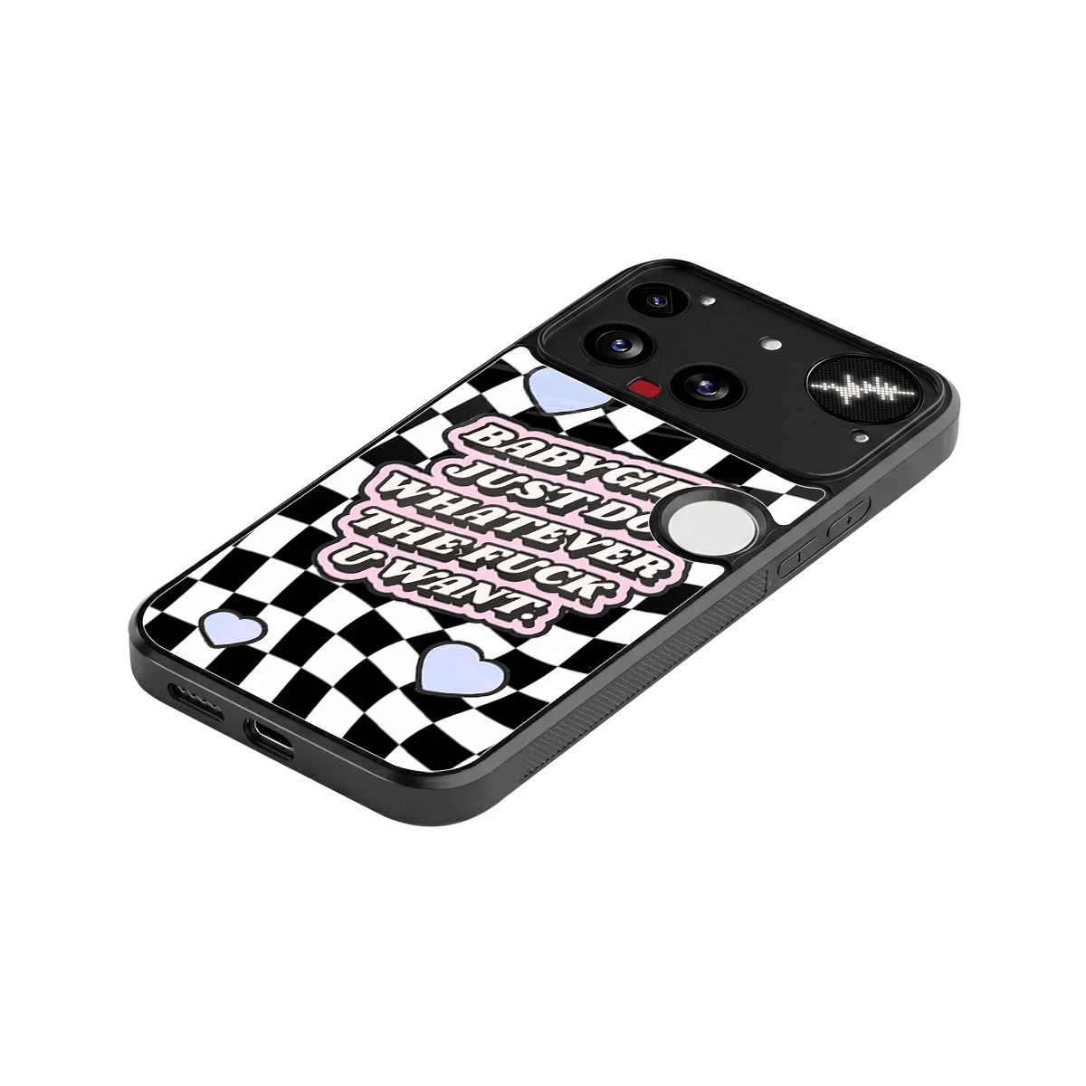 Babygirl stylish phone case for nothing phone 3 | glossy glass and slim fit
