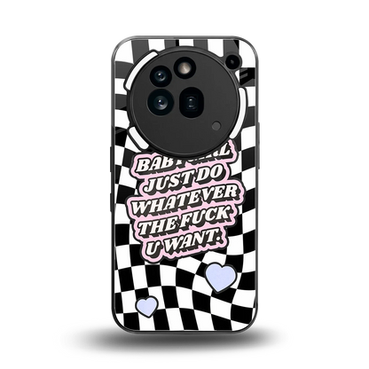 Babygirl back phone cover | glass case for nothing phone 3a pro