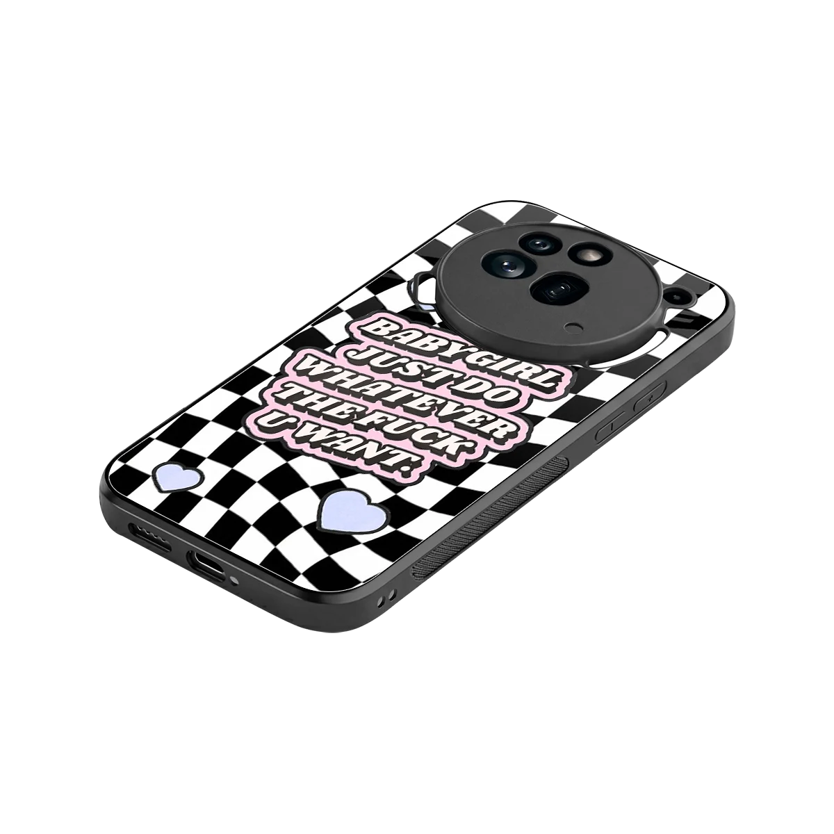 Babygirl stylish phone case for nothing phone 3a pro | glossy glass and slim fit