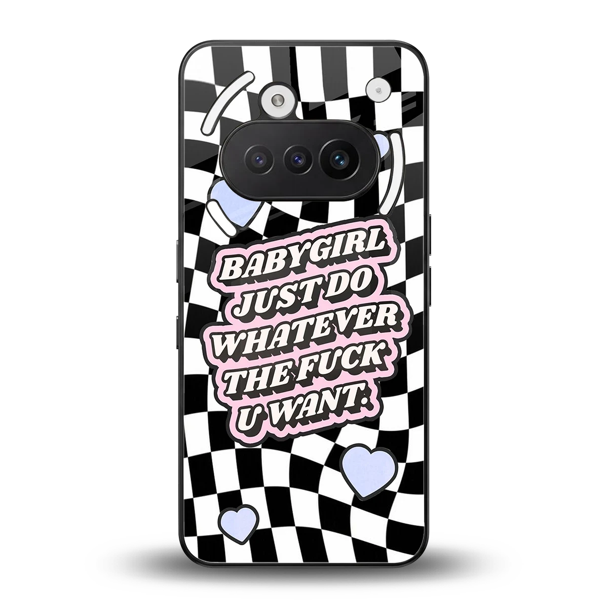 Babygirl back phone cover | glass case for nothing phone 3a