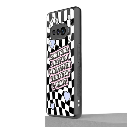 Babygirl nothing phone 3a mobile cover | shockproof glass phone case