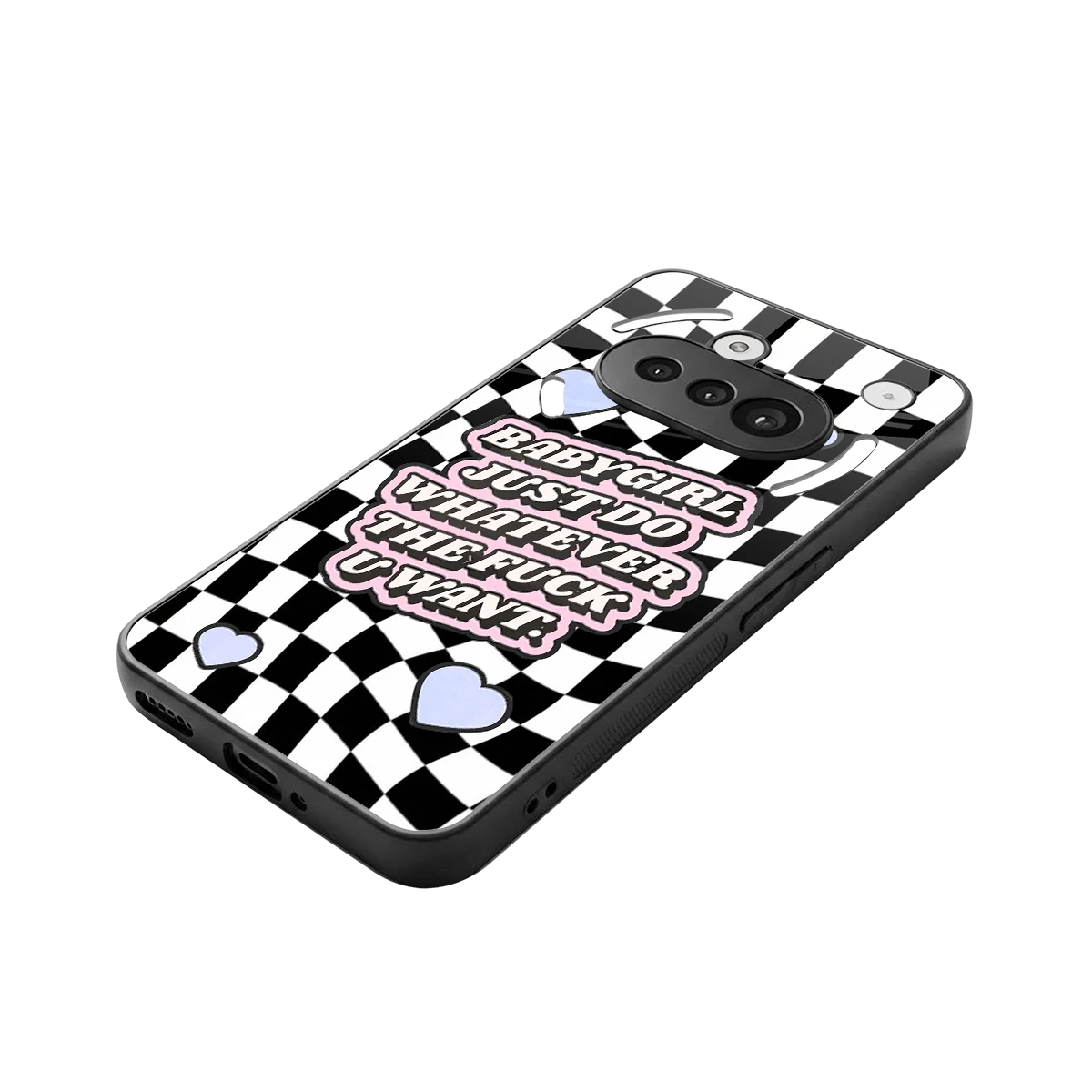 Babygirl stylish phone case for nothing phone 3a | glossy glass and slim fit