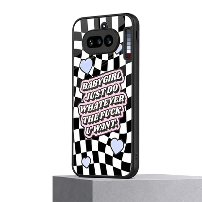Babygirl nothing phone 4a mobile cover | shockproof glass phone case