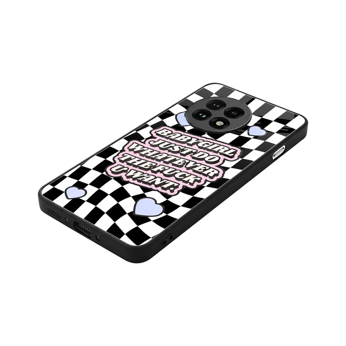 Babygirl stylish phone case for oneplus 13r | glossy glass and slim fit
