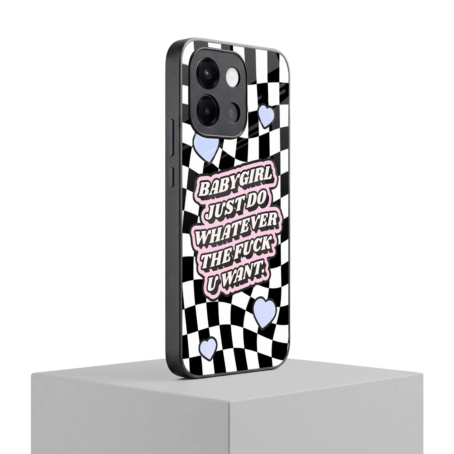 Babygirl oneplus 13s mobile cover | shockproof glass phone case