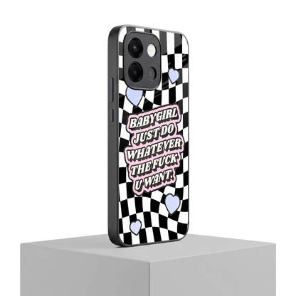 Babygirl oneplus 13s mobile cover | shockproof glass phone case