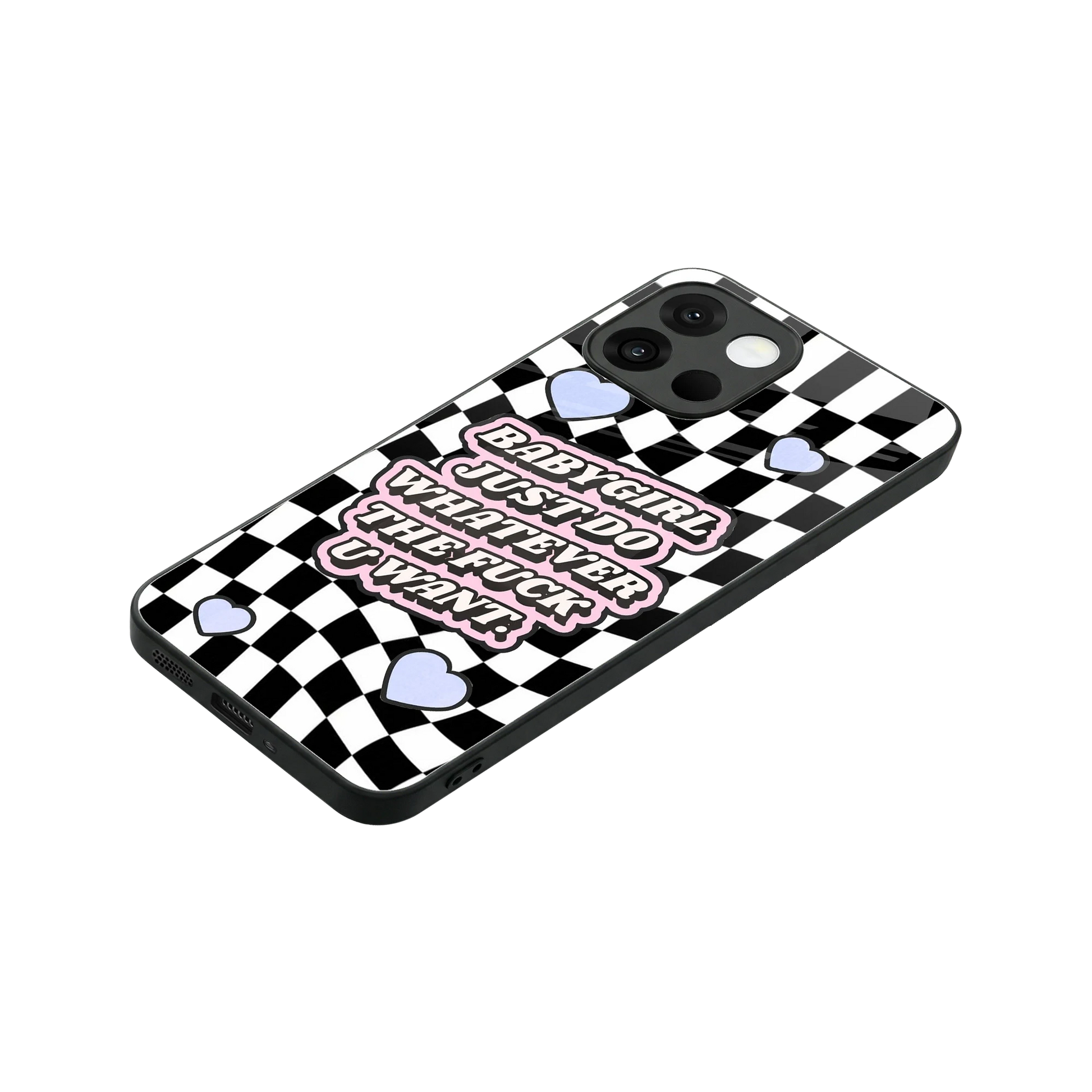 Babygirl stylish phone case for oneplus 13s | glossy glass and slim fit