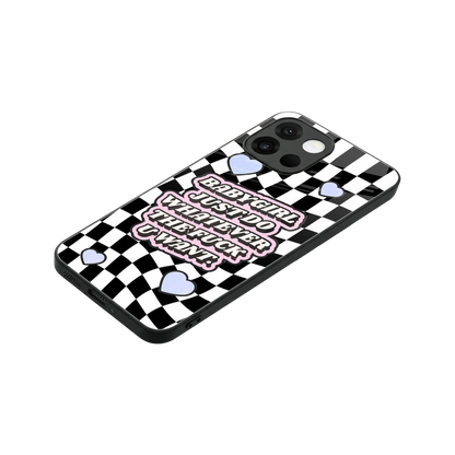 Babygirl stylish phone case for oneplus 13s | glossy glass and slim fit