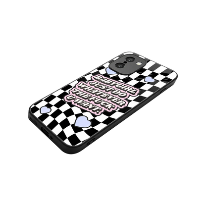 Babygirl stylish phone case for oneplus 15r | glossy glass and slim fit