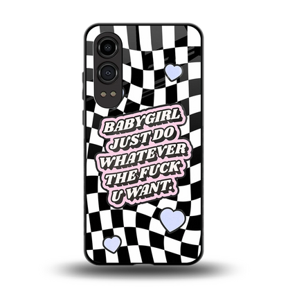 Babygirl back phone cover | glass case for oneplus nord ce 4 lite