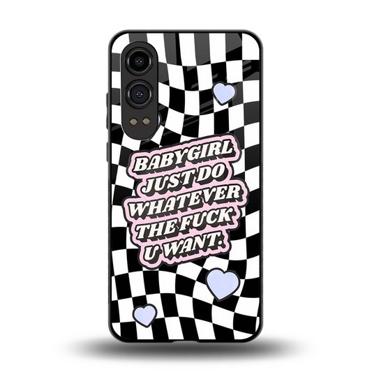 Babygirl back phone cover | glass case for oneplus nord ce 4 lite