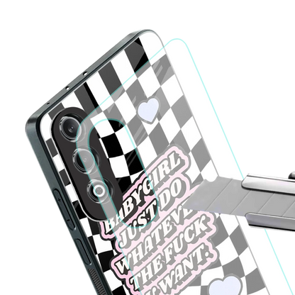 Babygirl stylish phone case for oneplus nord ce 4 | glossy glass and slim fit