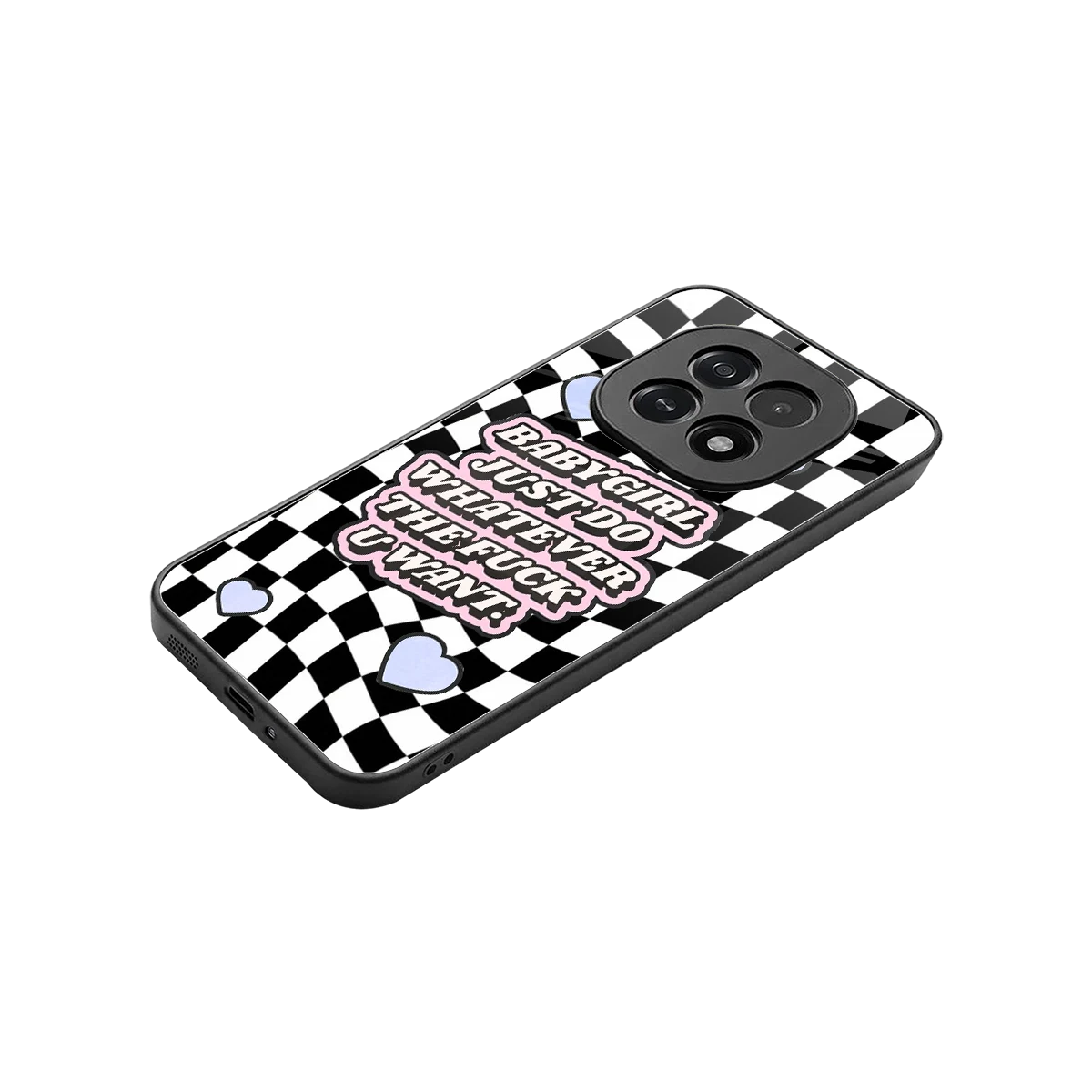 Babygirl stylish phone case for oppo f29 5g | glossy glass and slim fit