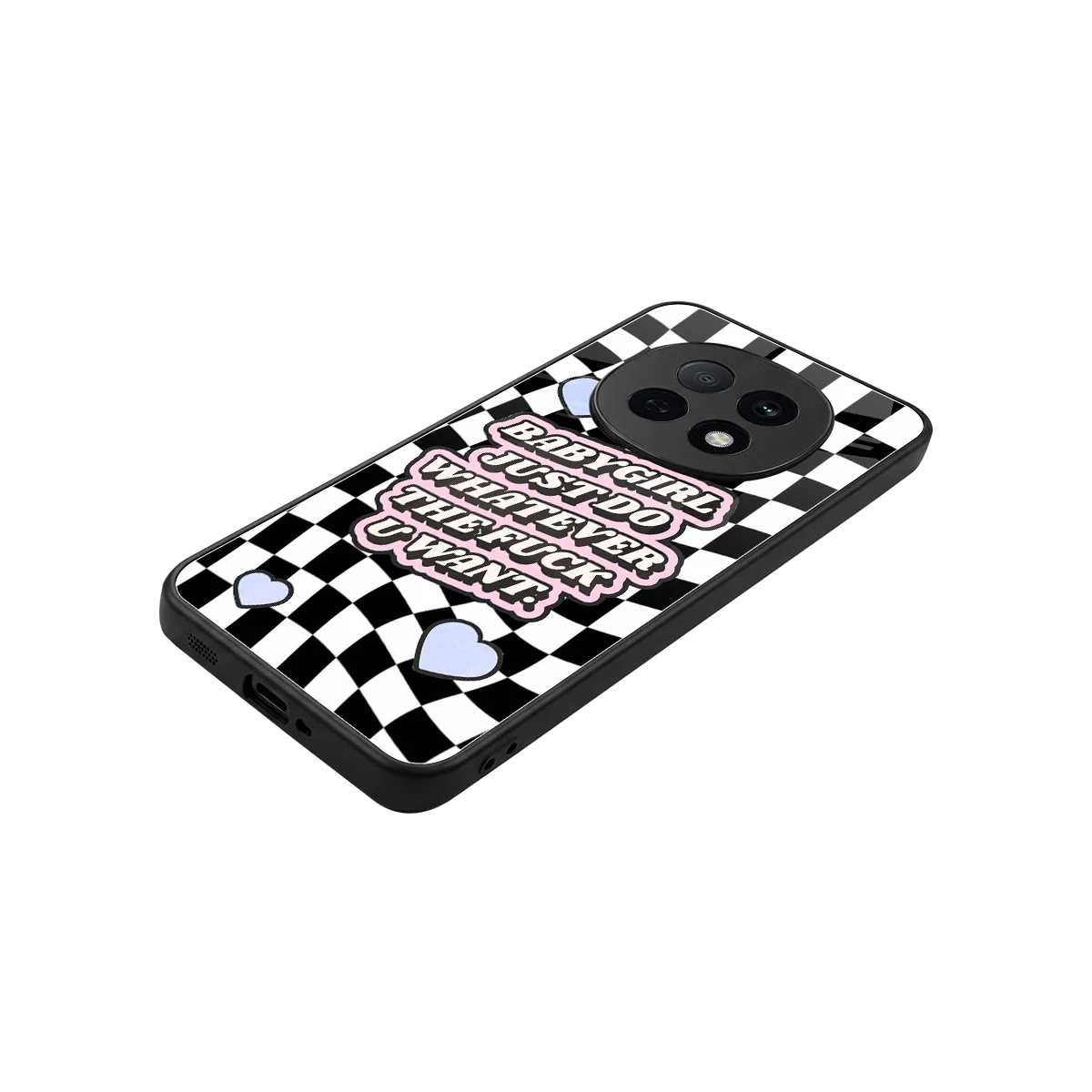 Babygirl stylish phone case for oppo f29 pro 5g | glossy glass and slim fit