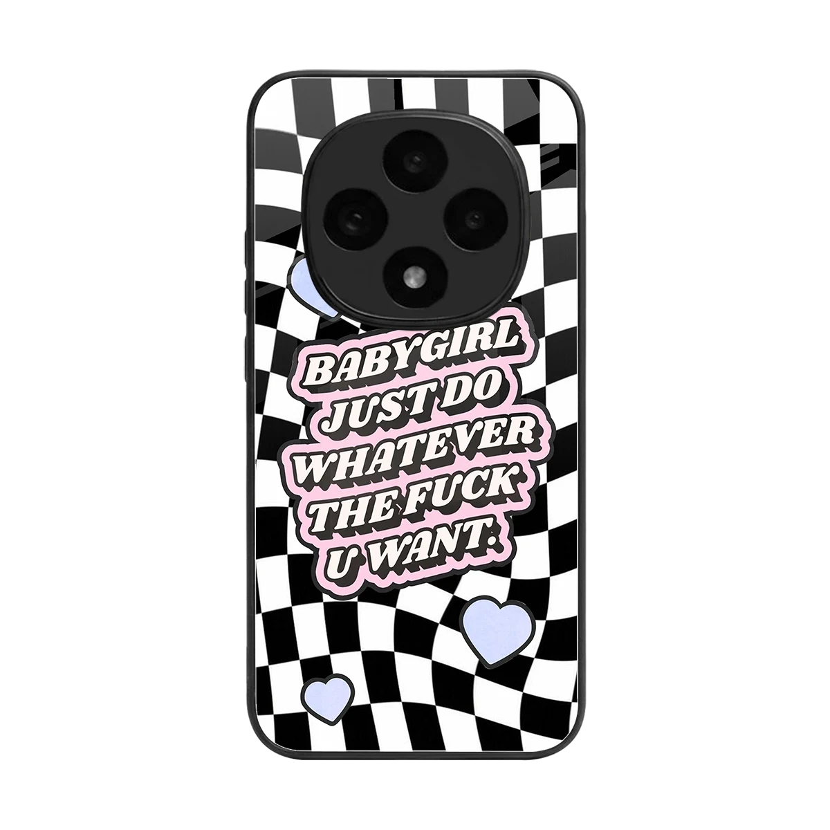 Babygirl back phone cover | glass case for oppo f31 pro 5g
