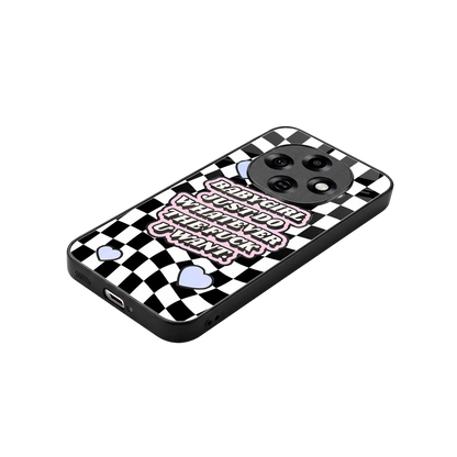 Babygirl stylish phone case for oppo f31 pro 5g | glossy glass and slim fit