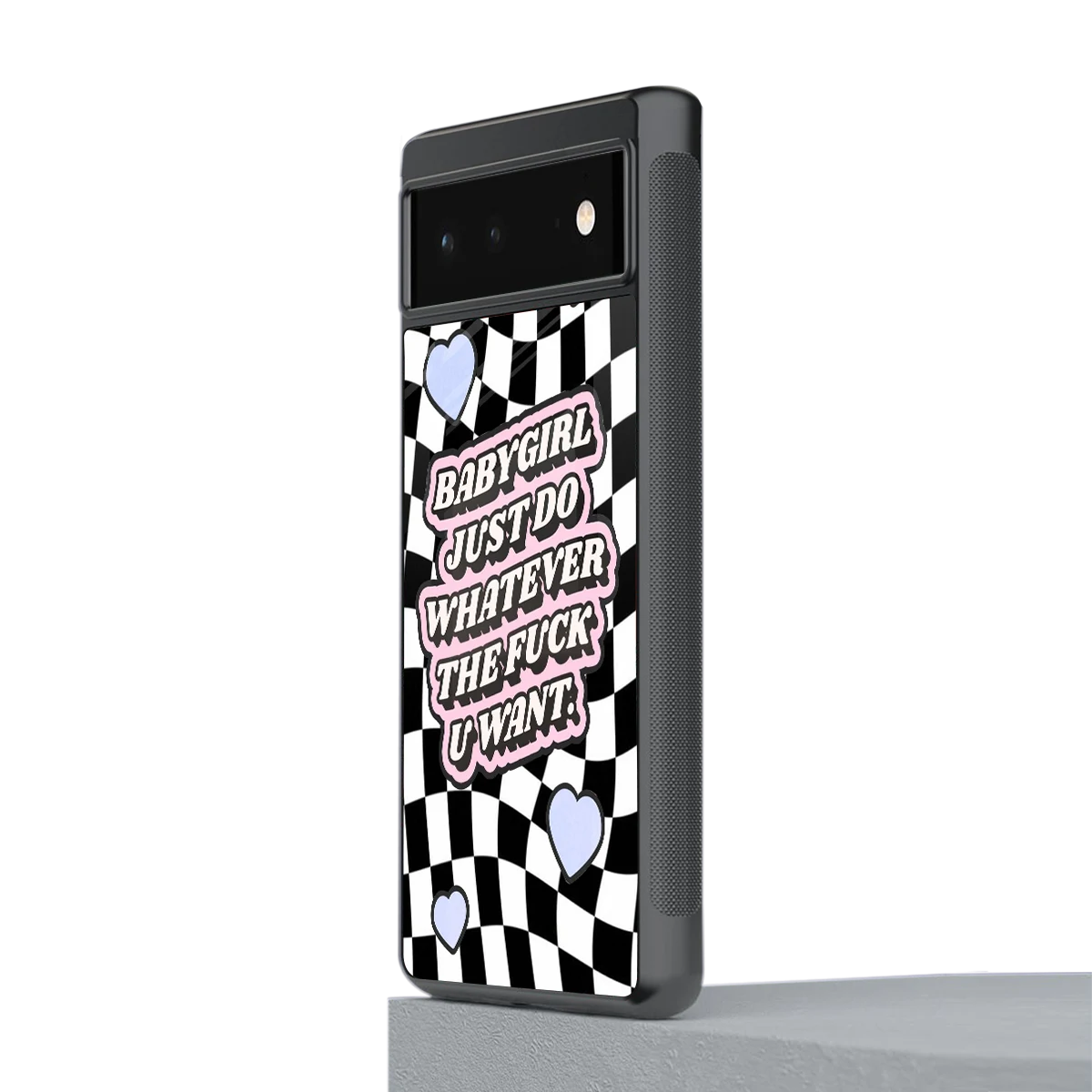 Babygirl stylish phone case for google pixel 6 | glossy glass and slim fit