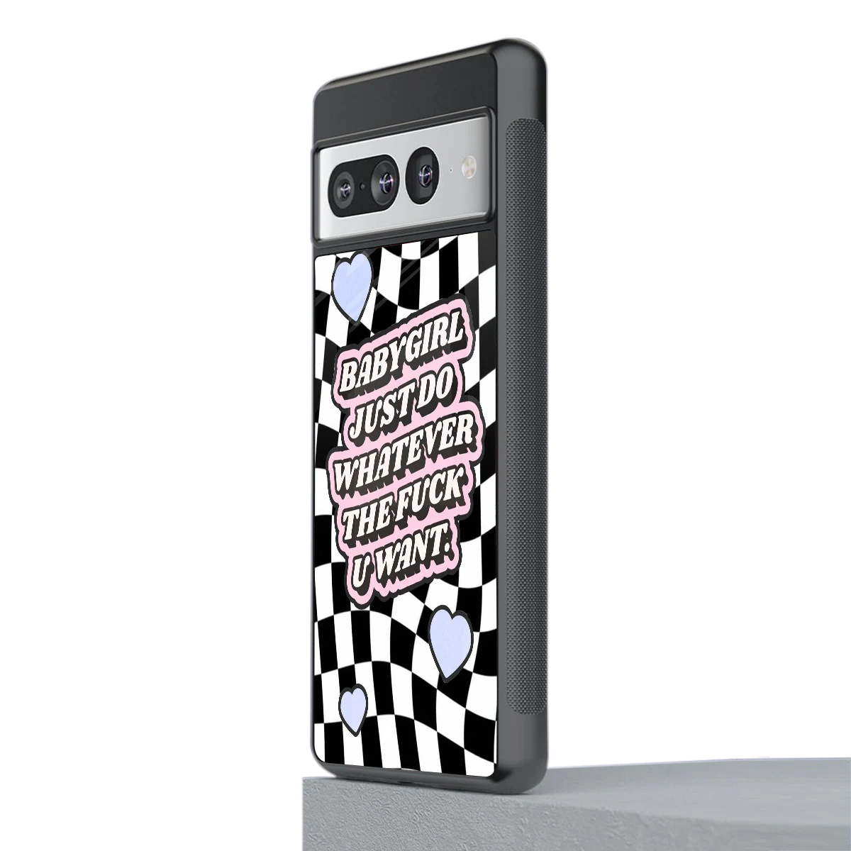Babygirl stylish phone case for google pixel 7 pro | glossy glass and slim fit