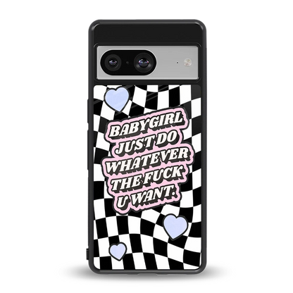 Babygirl back phone cover | glass case for google pixel 8