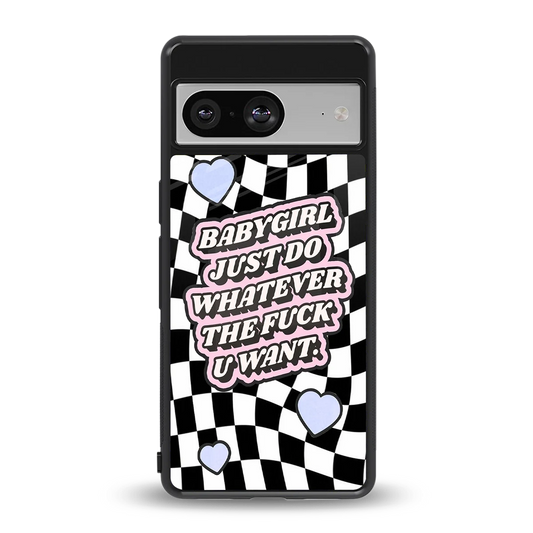 Babygirl back phone cover | glass case for google pixel 8