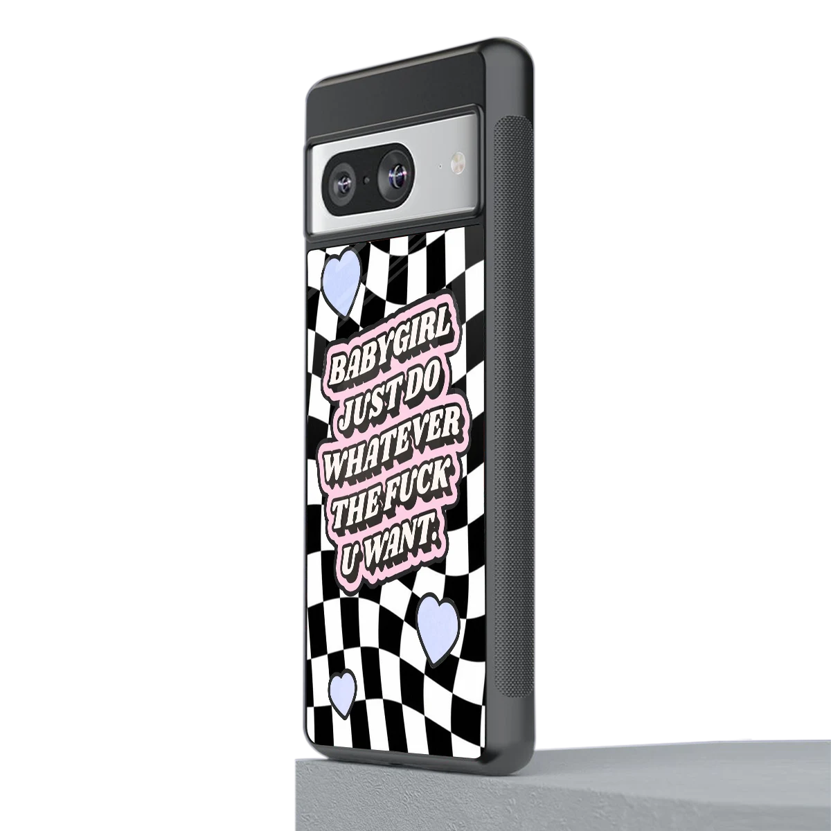 Babygirl stylish phone case for google pixel 8 | glossy glass and slim fit