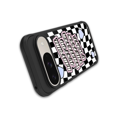 Babygirl stylish phone case for google pixel 9 | glossy glass and slim fit