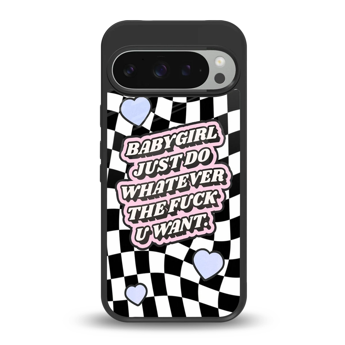 Babygirl back phone cover | glass case for google pixel 9 pro xl
