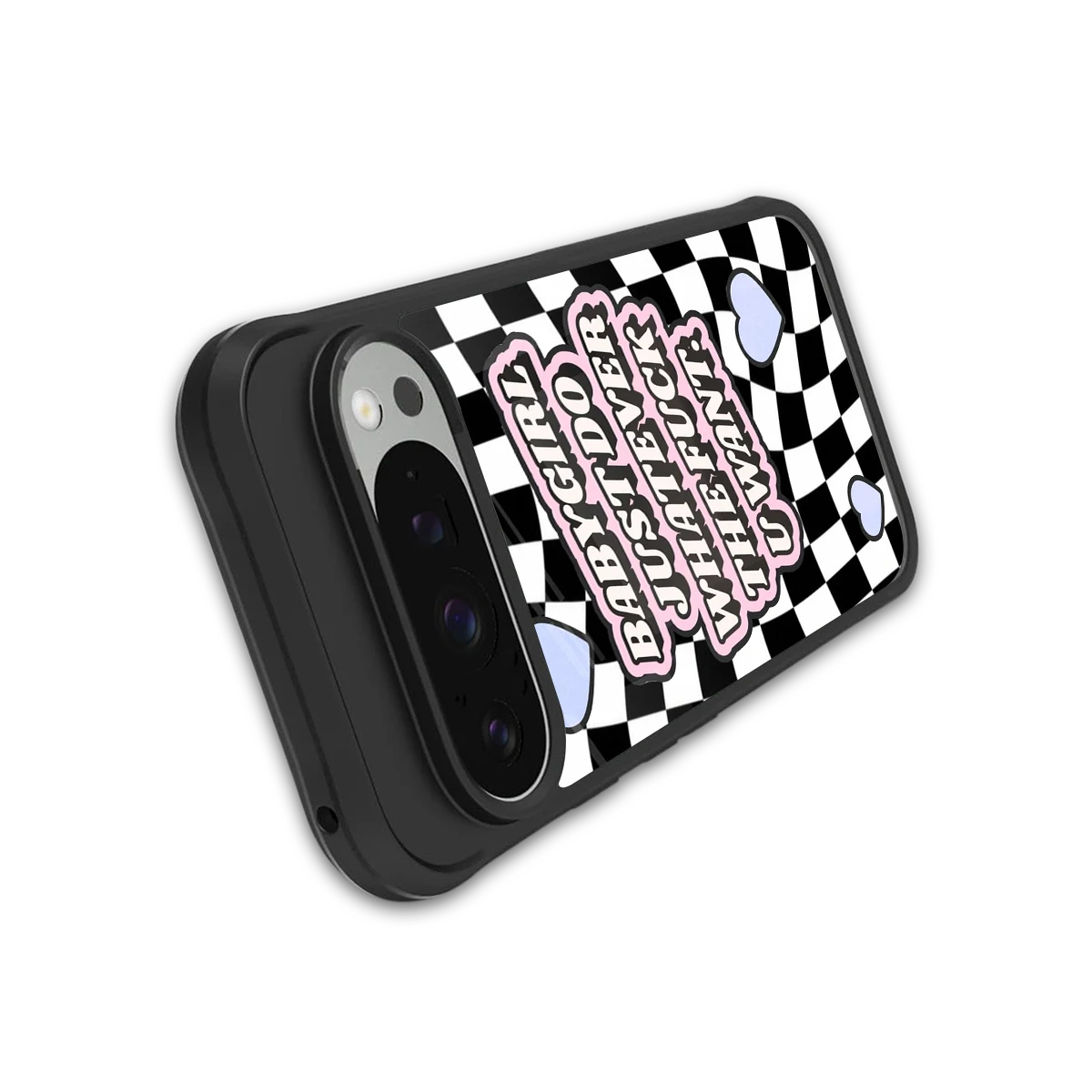 Babygirl stylish phone case for google pixel 9 pro xl | glossy glass and slim fit
