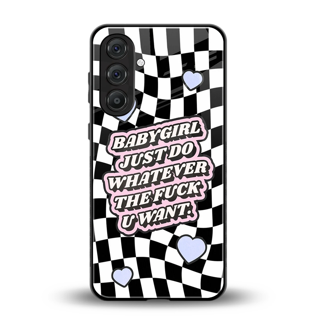 Babygirl back phone cover | glass case for samsung galaxy a55 5g