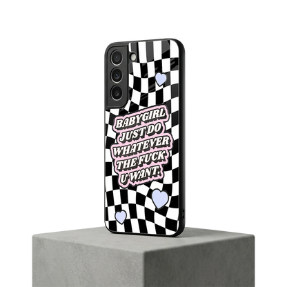 Babygirl samsung galaxy s22 mobile cover | shockproof glass phone case