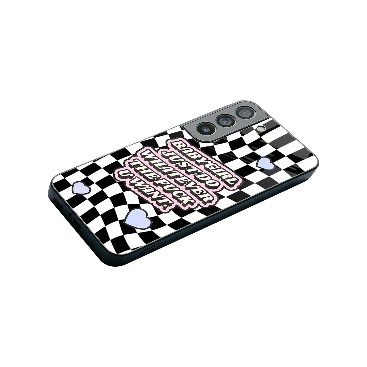Babygirl stylish phone case for samsung galaxy s22 | glossy glass and slim fit
