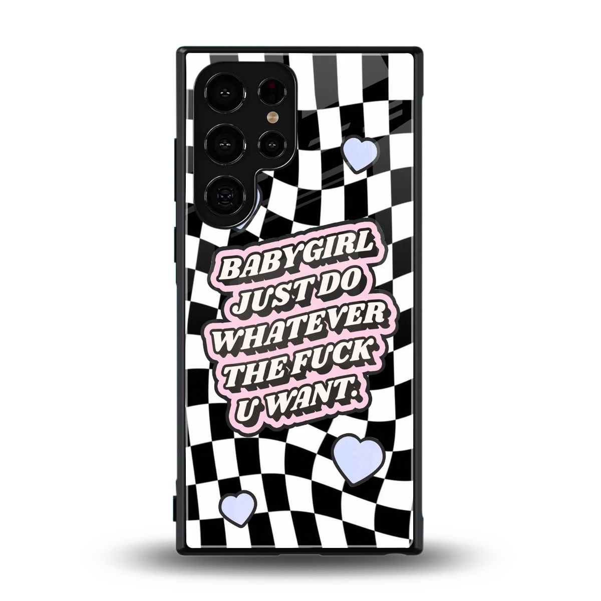Babygirl back phone cover | glass case for samsung galaxy s23 ultra