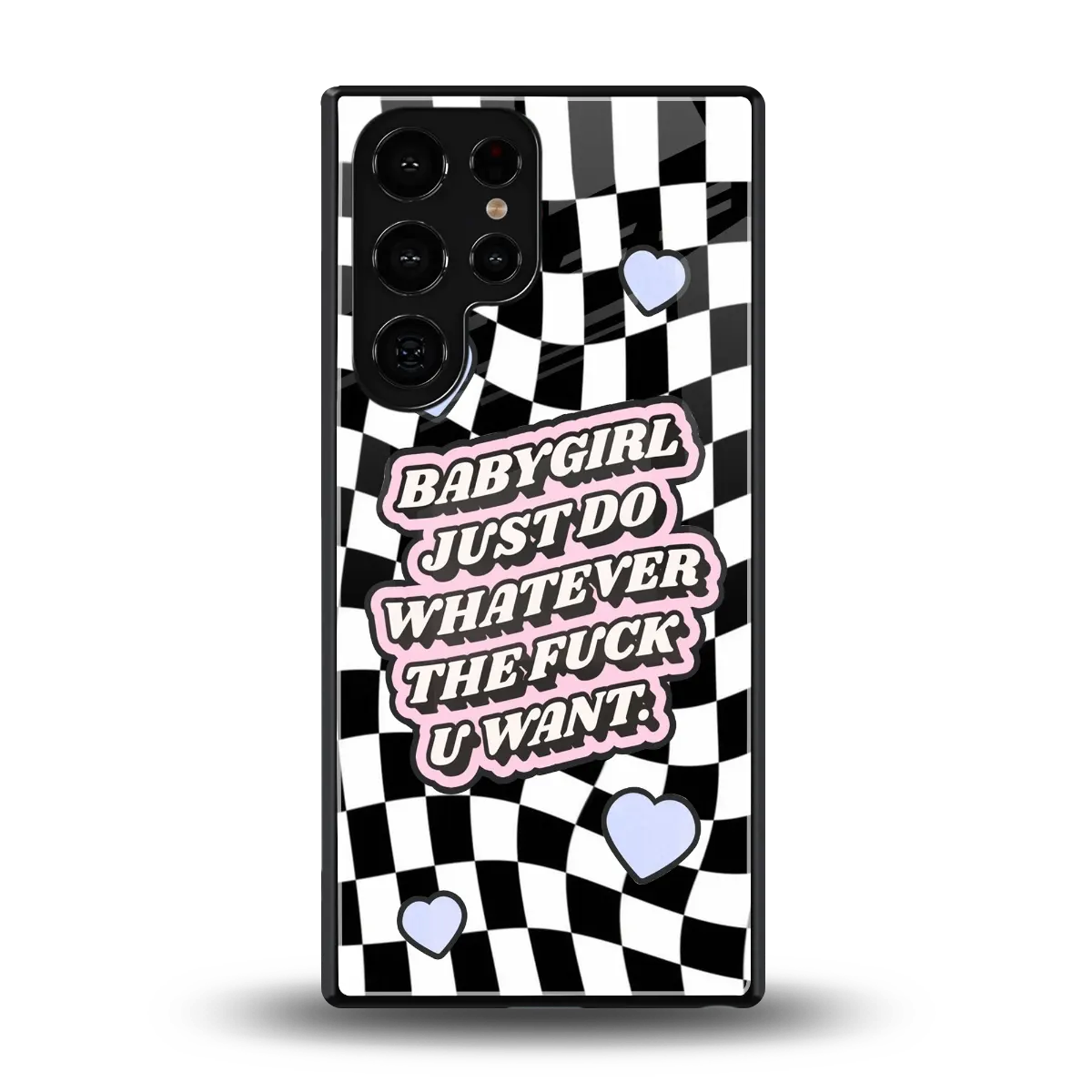 Babygirl back phone cover | glass case for samsung galaxy s25 ultra