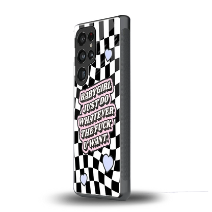 Babygirl samsung galaxy s25 ultra mobile cover | shockproof glass phone case