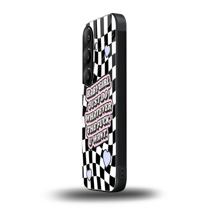 Babygirl samsung galaxy s26 mobile cover | shockproof glass phone case