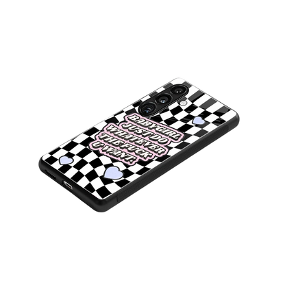 Babygirl stylish phone case for samsung galaxy s26 | glossy glass and slim fit