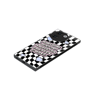 Babygirl stylish phone case for vivo v30e | glossy glass and slim fit