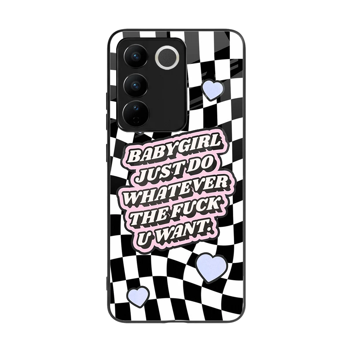 Babygirl back phone cover | glass case for vivo v27 5g