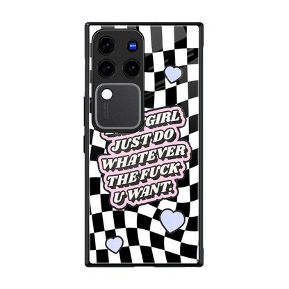 Babygirl back phone cover | glass case forvivo v30 pro