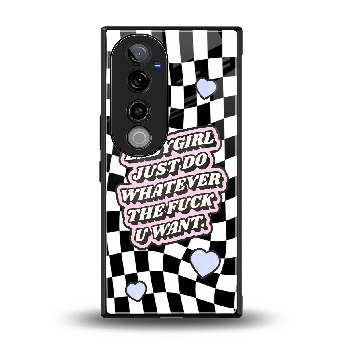 Babygirl back phone cover | glass case for vivo v40 pro