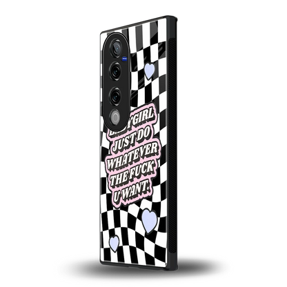 Babygirl vivo v40 pro mobile cover | shockproof glass phone case