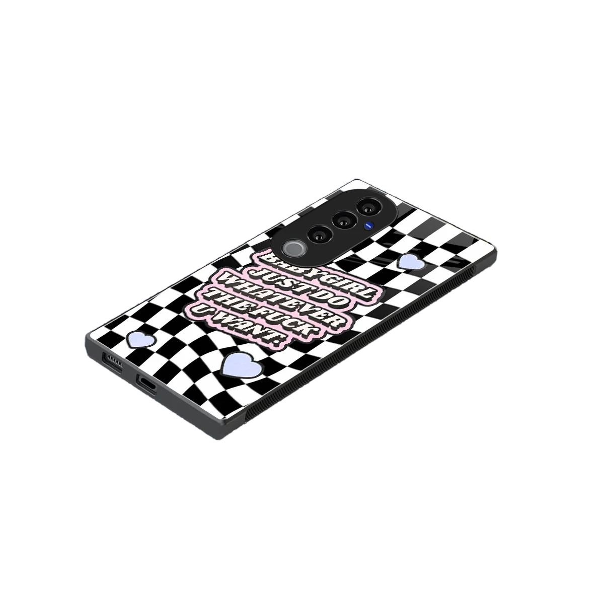 Babygirl stylish phone case for vivo v40 pro | glossy glass and slim fit