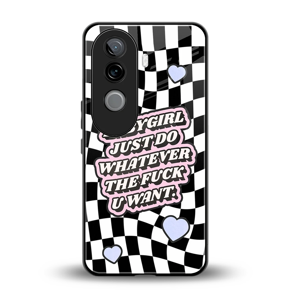 Babygirl back phone cover | glass case for vivo v40e