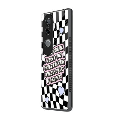 Babygirl vivo v40e mobile cover | shockproof glass phone case