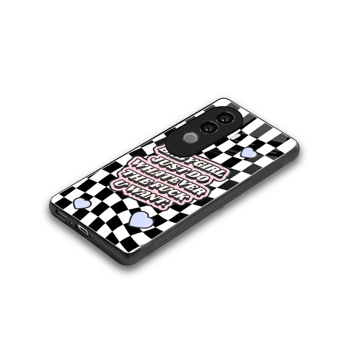 Babygirl stylish phone case for vivo v40e | glossy glass and slim fit